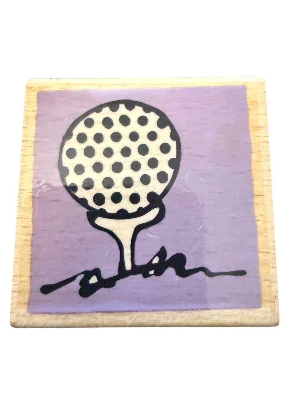 Vap Scrap Golf Ball Rubber Stamp NEW